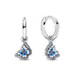 European New 925 Silver Butterfly Flower Stud Earrings, Fit Women's Festival Exquisite Charm Jewelry Gifts