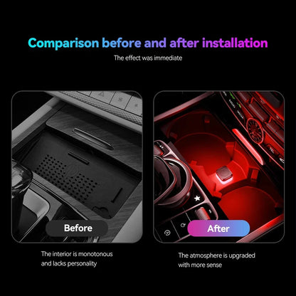 Mini Car USB LED Light | Portable Plug Play Ambient Mood Lamp for Auto Interior