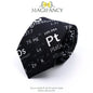 100%Cotton 8cm Tie Math Sciences Astronomy Physical Chemistry Men College Academy Institute School Cosplay Gift Cravat Accessory