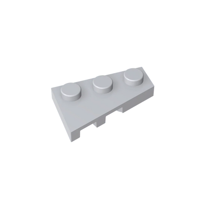 Gobricks GDS-547 Wedge Plate 3 x 2 Right | Compatible Building Block for DIY Creations
