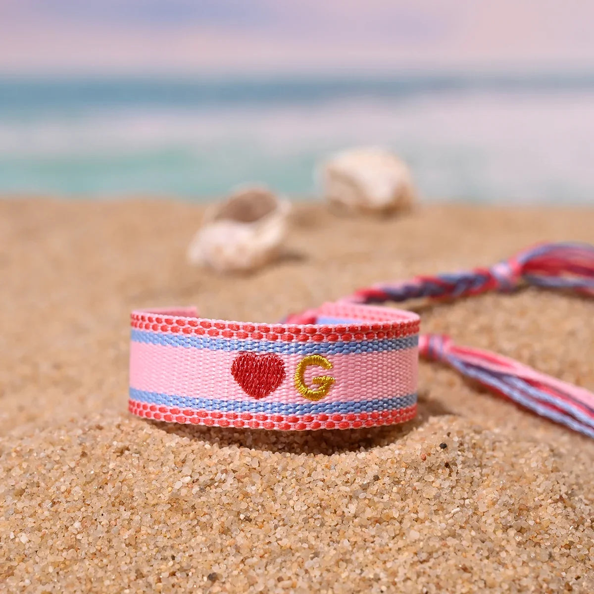 Handwoven Initial Letter Bracelet | Personalized Friendship Gift for Women