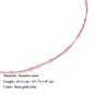 SUNIBI Stainless Steel Chain Necklace for Women Gold Color Thin Choker Bead Chain Necklace Jewelry Wholesale Dropshipping