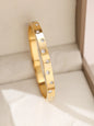 1pieces/set women's wedding jewelry party holiday Valentine's Day gift stainless steel bracelet plated with 18K gold bracelet