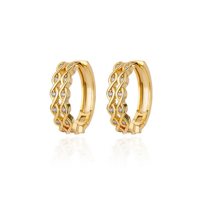 Trendy C-Shape Earrings For Women Stainless Steel Geometric Piercing Stud Earring 2024 New Fashion Party Jewelry Accessories