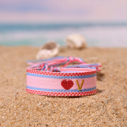Handwoven Initial Letter Bracelet | Personalized Friendship Gift for Women