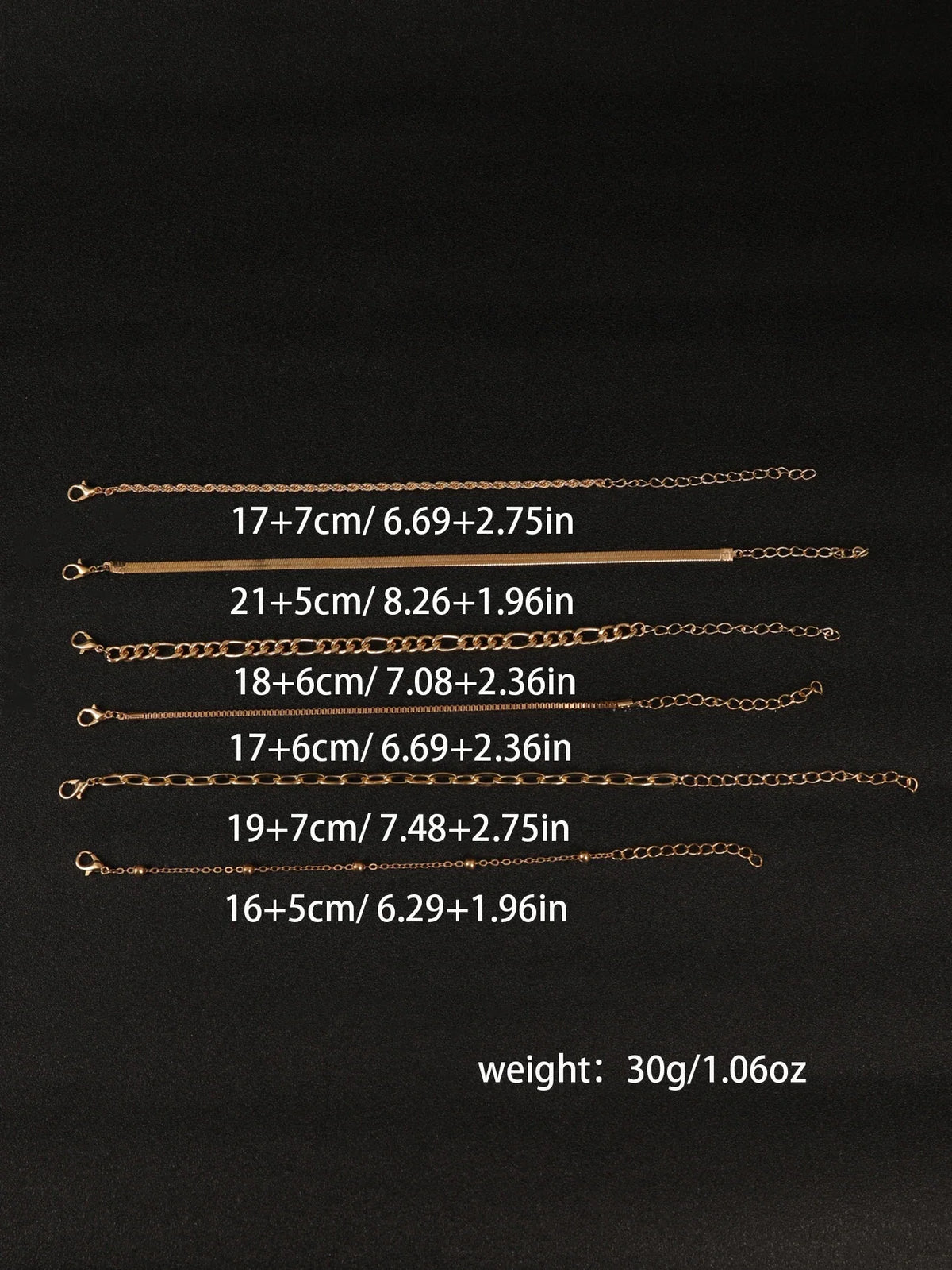 6Pcs Gold Color Bracelet Set Boho Retro Thick Twist Cuban Chain Bracelet for Women 2023 Trendy Quality Jewelry Gifts