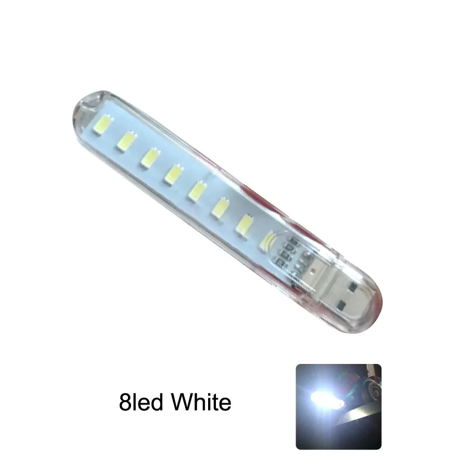 Mini USB LED Book Light | RGB Ultra Bright Reading Lamp with 3 Brightness Levels