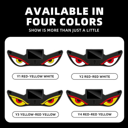 Solar Devil Eye Car Warning Light | USB-C Rechargeable Window Lamp
