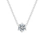 S925 Sterling Silver Necklace Set with Zircon Electroplated 14k Gold Women's Fine Style