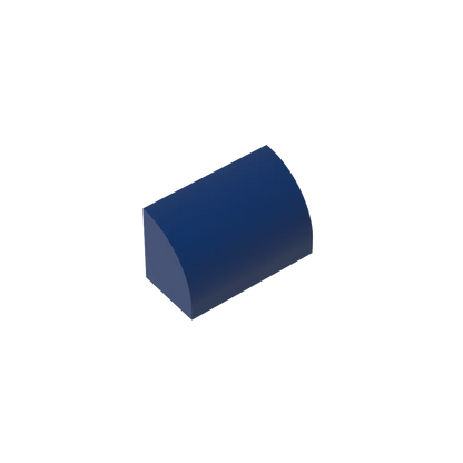 Gobricks GDS-M063 Curved Brick 1 x 2 x 1 No Studs | Compatible Building Block
