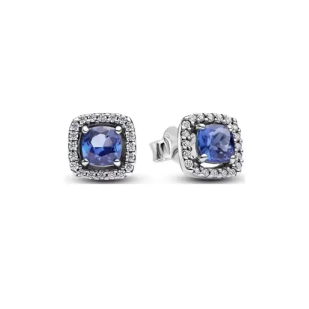 European New 925 Silver Butterfly Flower Stud Earrings, Fit Women's Festival Exquisite Charm Jewelry Gifts
