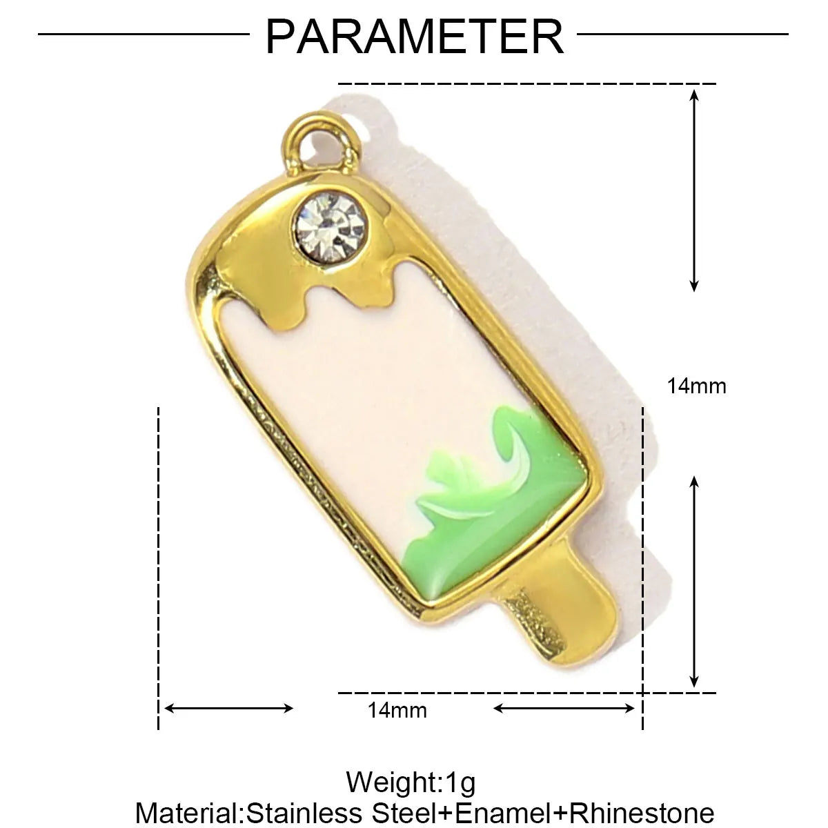 3pcs/Lot Stainless Steel Enamel Plam Flip Flop Shell Diy Charm Women Watermelon Strawberry Necklace Pendant Summer Ocean Jewelry