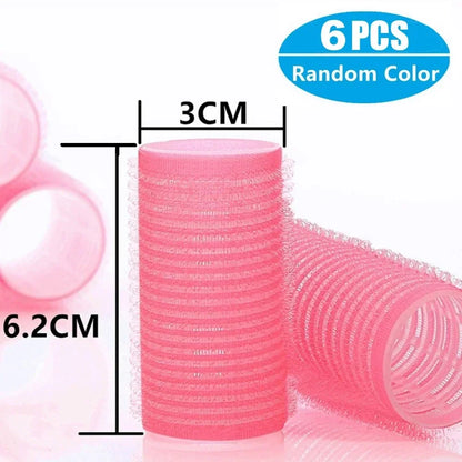 Self-Grip Hair Rollers Heatless Hair Curlers | No Heat DIY Styling Tool for Volume and Bangs