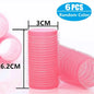 Self-Grip Hair Rollers Heatless Hair Curlers | No Heat DIY Styling Tool for Volume and Bangs