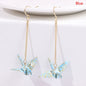 Origami Crane Earrings | Handcrafted Paper Bird Jewelry