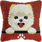 Knot Pillow Package Cartoon Animals Latch Hook Kit Cushion Pillowcase Kussen Set For Needlework Dog Raccoon Latch Hook Kits DIY