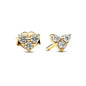 European New 925 Silver Butterfly Flower Stud Earrings, Fit Women's Festival Exquisite Charm Jewelry Gifts