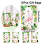 Tropical Hawaiian Party Tablecloth and Candy Bags Set | Flamingo Summer Decor