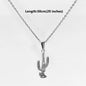 Trendy Gold - Plated Stainless Steel Cactus Pendant Necklace for Men & Women - Non - Fading, Ideal Gift, Fashion Jewelry