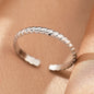Stainless Steel Rings Simpler Geometric Fashion Vintage Fine Adjustable Open Rings For Women Jewelry Weddings Gifts New Trendy