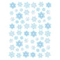 Snowflake Stickers for Winter Decor | Blue Grey White Pack of 60