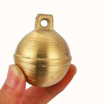 Vintage Brass Livestock Bell | Loud Retro Copper Bell for Cattle, Sheep, Horses