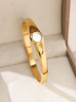 1pieces/set women's wedding jewelry party holiday Valentine's Day gift stainless steel bracelet plated with 18K gold bracelet