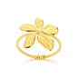 Stainless Steel Exaggerated Big Flower Rings For Women Gold Color Sunflower Finger Ring Female Fashion Aesthetic Jewelry Gift
