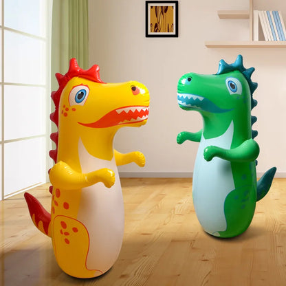Inflatable Punching Bag for Kids and Adults | 90 cm Dinosaur Tumbler Boxing Toy