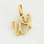 SUNIBI Heart Art Initial Alphabet Pendant DIY Name Customized Birthday Gift Stainless Steel Women Fashion Jewelry A-Z Wholesale