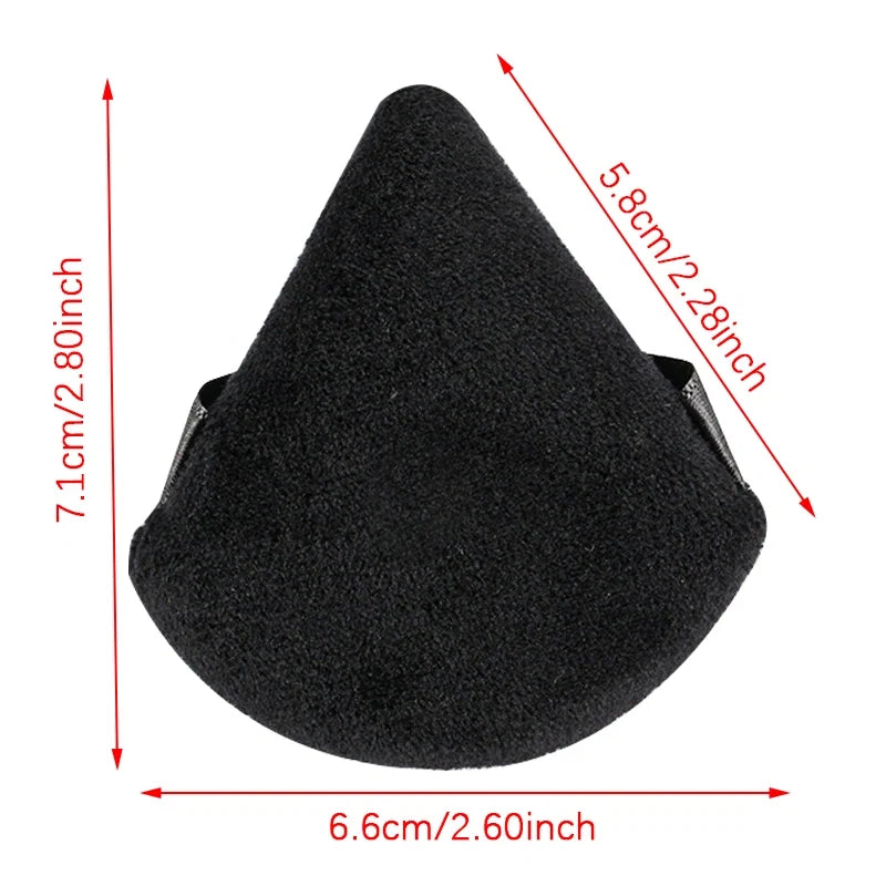 Reusable Triangle Velvet Powder Puffs | Soft Face Makeup Sponges