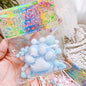 Handmade Flocking Cat's Paw Stress Relief Squishy Toy | Mochi Slow Rebound Fidget Toy