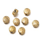 10Pcs/Pack Stainless Steel Various Shape Gold Steel Color Texture Spacer Beads for DIY Bracelet Jewelry Making Accessories