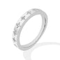 MINTYBOX Stars S925 Silver Moissanite Wedding Band Rings for Women Lab Diamond Engagement Ring 18K Plated Fine Jewelry