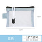 Mini Transparent Mesh Zipper Card Storage Bag | Portable Nylon Coin Purse