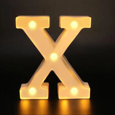 16cm Letter LED Night Light | Alphabet Luminous Decorative Lamp for Party