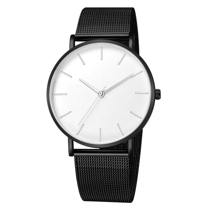 RUNERR Ultra Thin Quartz Watch | Minimalist Business Casual Mesh Strap