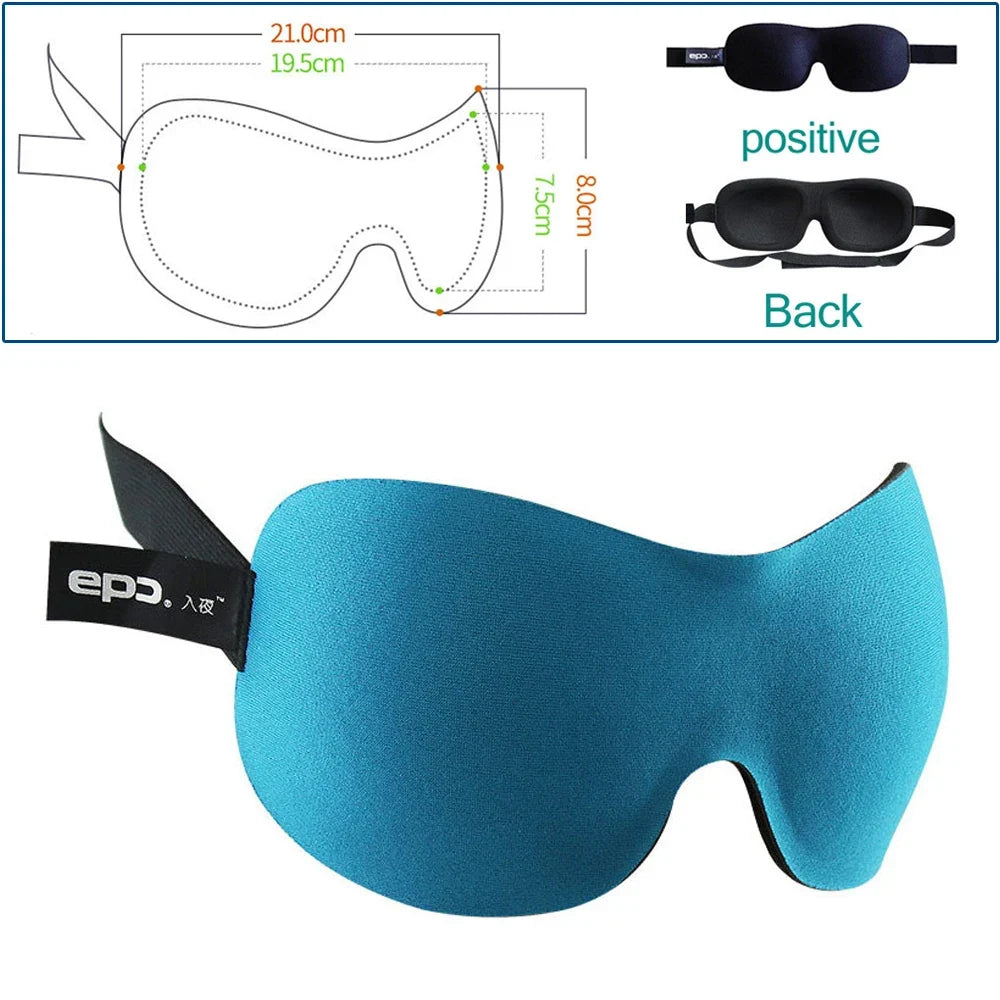 3D Breathable Sleeping Eye Mask | Light Blocking Sleep Aid for Travel and Home