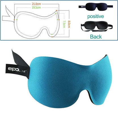 3D Breathable Sleeping Eye Mask | Light Blocking Sleep Aid for Travel and Home