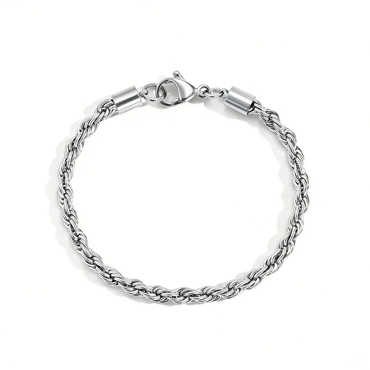 Twisted Rope Chian Bracelet for Woman Hip Hop Punk Gold Color Stainless Steel Gold Color Necklace Fashion Jewelry Gift