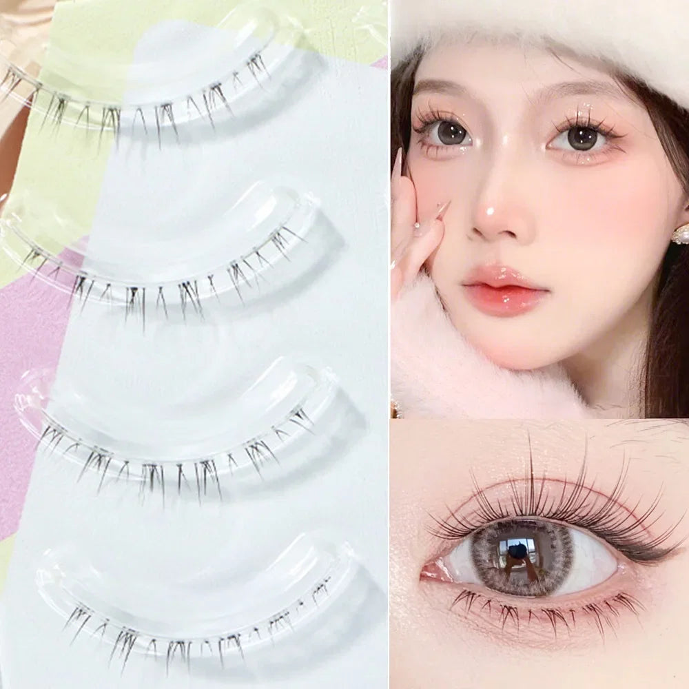 Menglu Natural Short Lower Lashes | Hand-Painted Style Fake Eyelashes