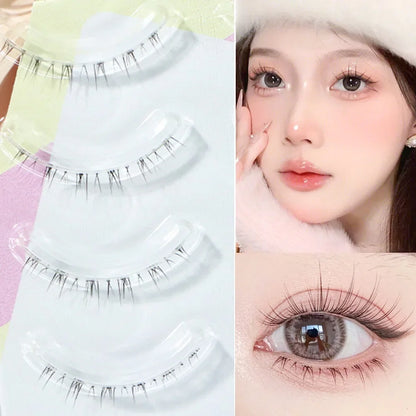Menglu Natural Short Lower Lashes | Hand-Painted Style Fake Eyelashes