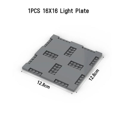 City Road Street Baseplate Building Blocks | Pedestrian Crossing Base Compatible with Major Brands