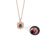 Customized photo projectionNecklace Heart Pendant Wedding Romantic Memory Projection Necklace