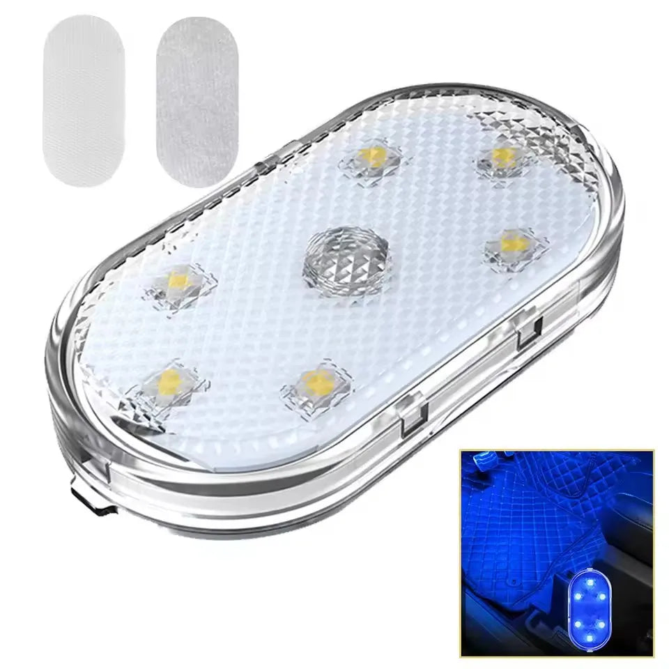 USB Charging LED Touch Light | Mini Wireless Car Interior Lamp for Trunk and Roof