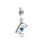 European Summer Blue Series Turtle Flower Pendant Fit S925 European 925 Sterling Silver Bracelet Bangles Necklace