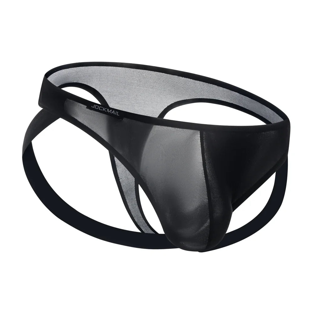Men Briefs Transparent Ice Silk Bikini Mens Underpants Men's Panties Breathable Ultra-thin Gay Underwear Men Jockstrap