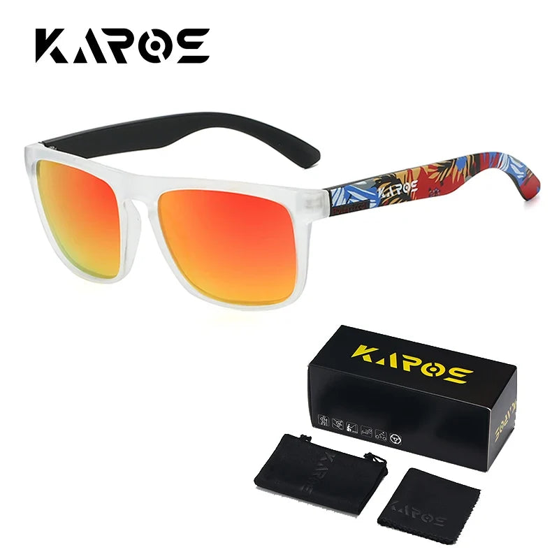 KAROS Polarized Sunglasses | UV400 Square Shades for Outdoor Sports