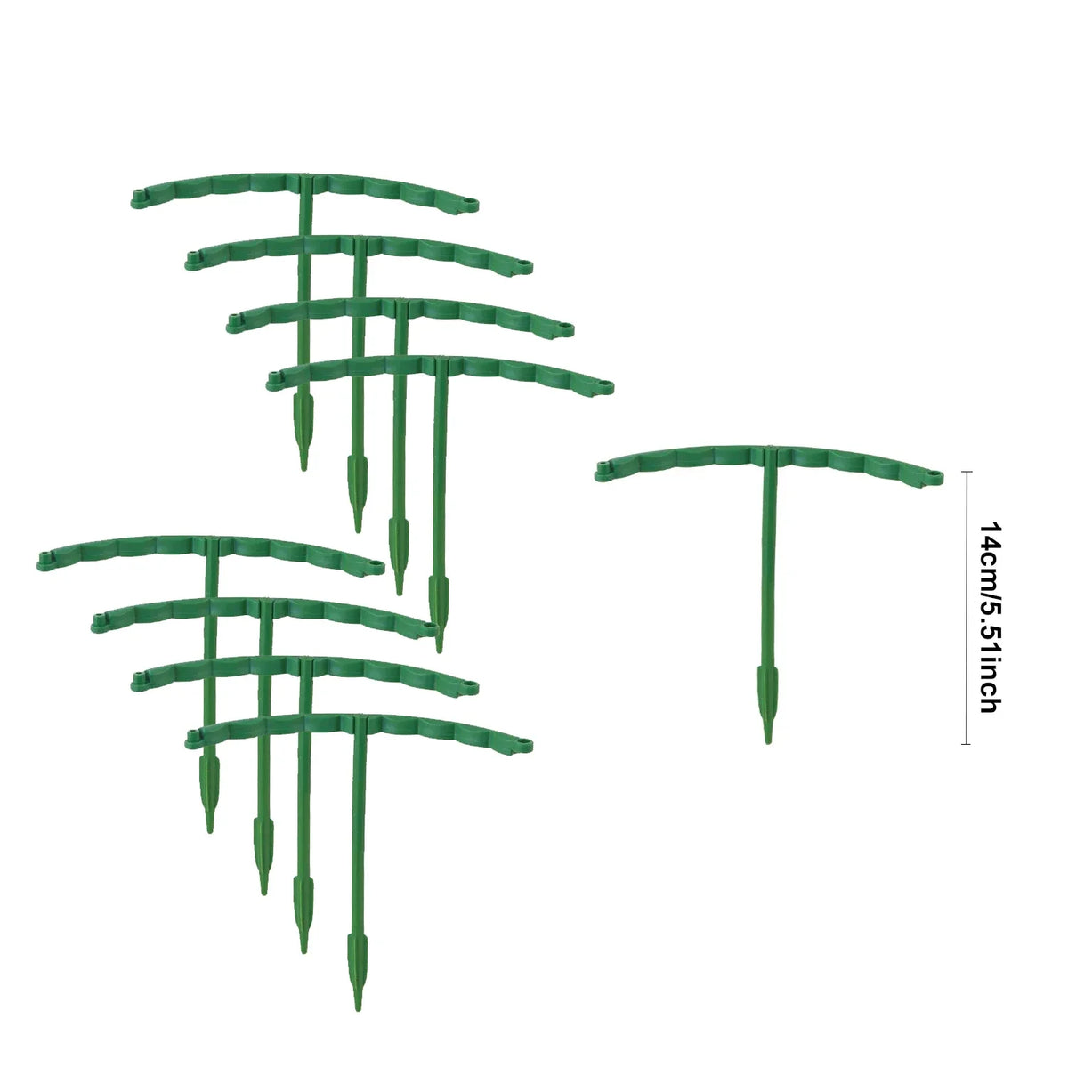 4/8PCS Plastic Plant Support Stakes, Garden Plant Stem Support Rods, Flower Vine Holder for Greenhouse, Potted Plants, Gardening