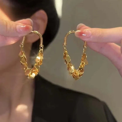 2026 New Senior Luxury Delicate Long Tassels Drop Earrings Fashion Versatile Exaggerate Metal Women Jewelry Girl's Earrings